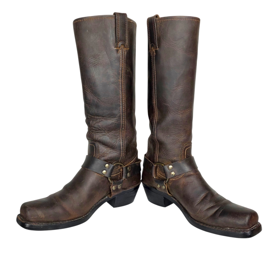 Frye Brown Leather Women's Boots - Picture 5 of 14